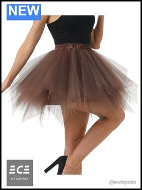 Women's Vintage Tulle Tutu Skirt 50s 80s Ballet Bubble Costume
